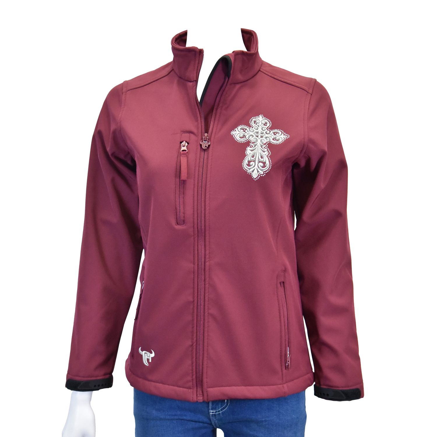 COWGIRL HARDWARE STEEL CROSS POLYSHELL JACKET