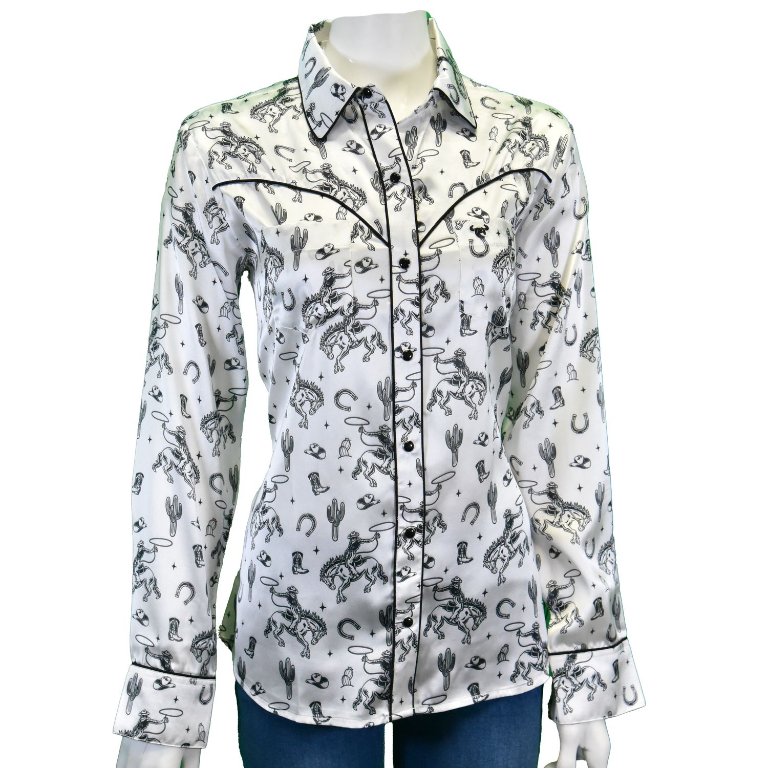 COWGIRL HARDWARE BUCK &#39;N BOOTS SNAP SHIRT