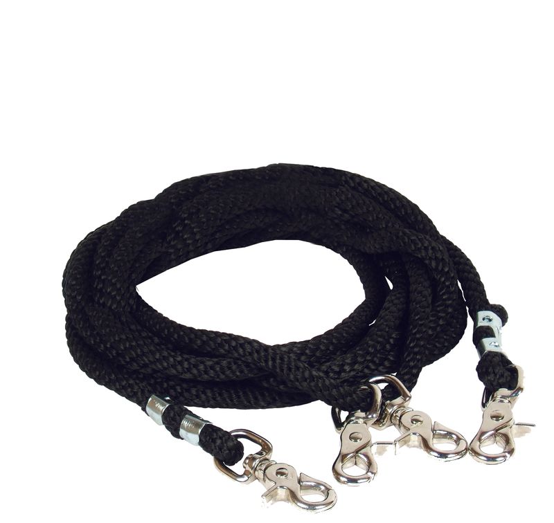 PROFESSIONAL&#39;S CHOICE POLY ROPE DRAW REINS