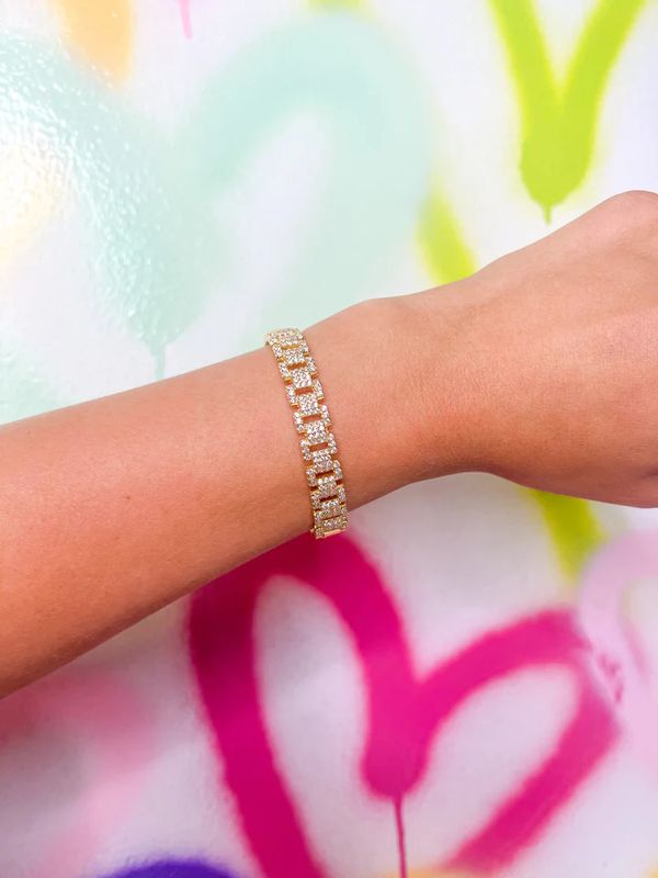 TAYLOR SHAYE GOLD STATEMENT BRACELET