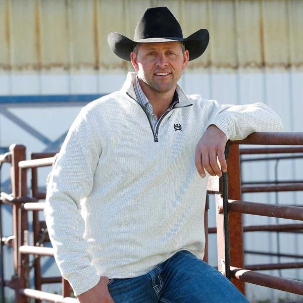 CINCH 1/4 ZIP PULLOVER SWEATER