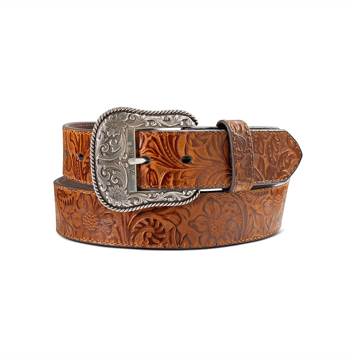 ARIAT FLORAL EMBOSSED BELT