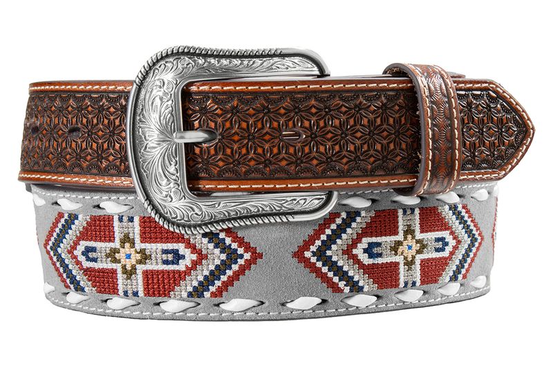 3D EMBROIDERED CROSS BELT