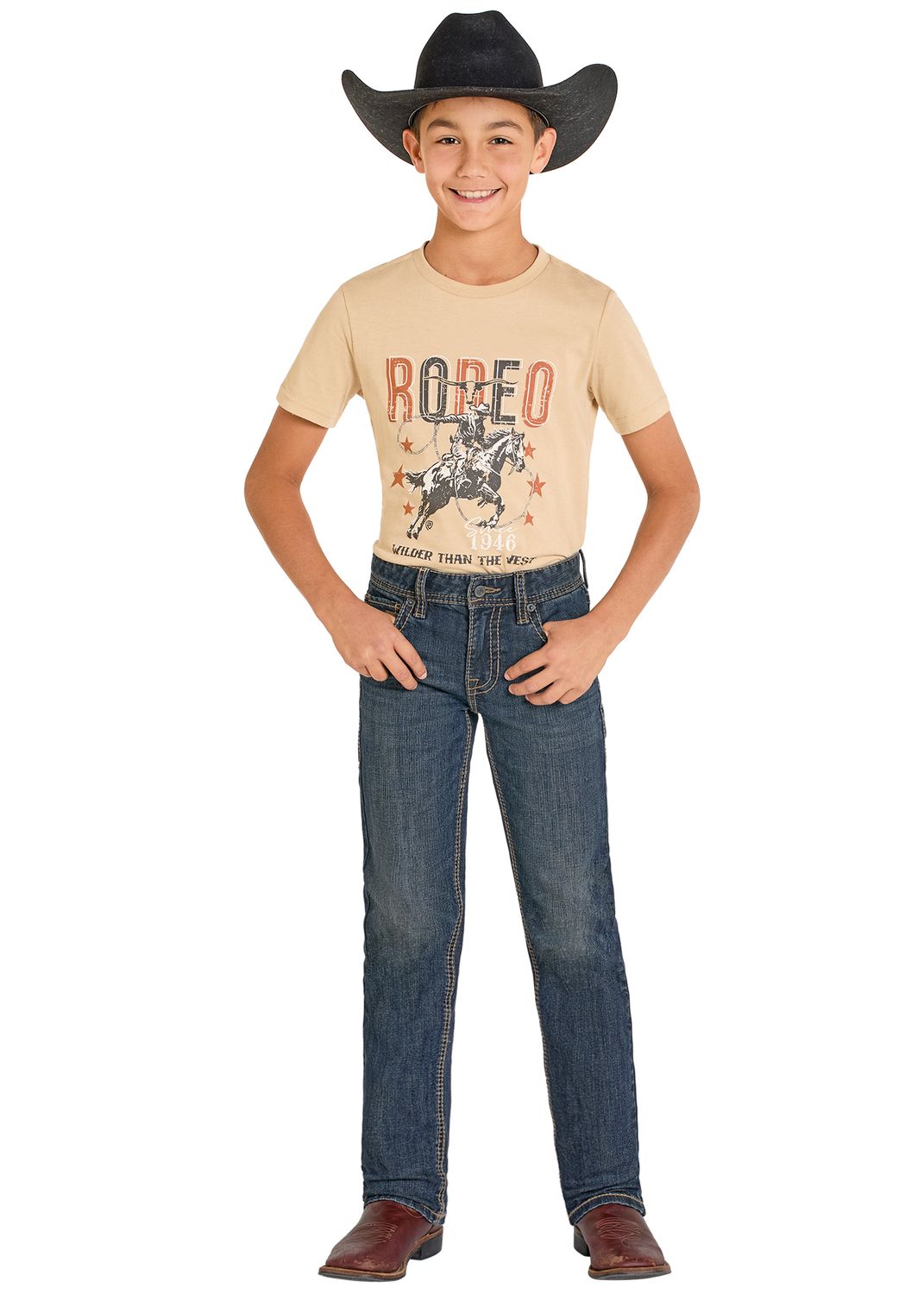 ROCK &amp; ROLL REVOLVER SLIM FIT BOOTCUT JEAN