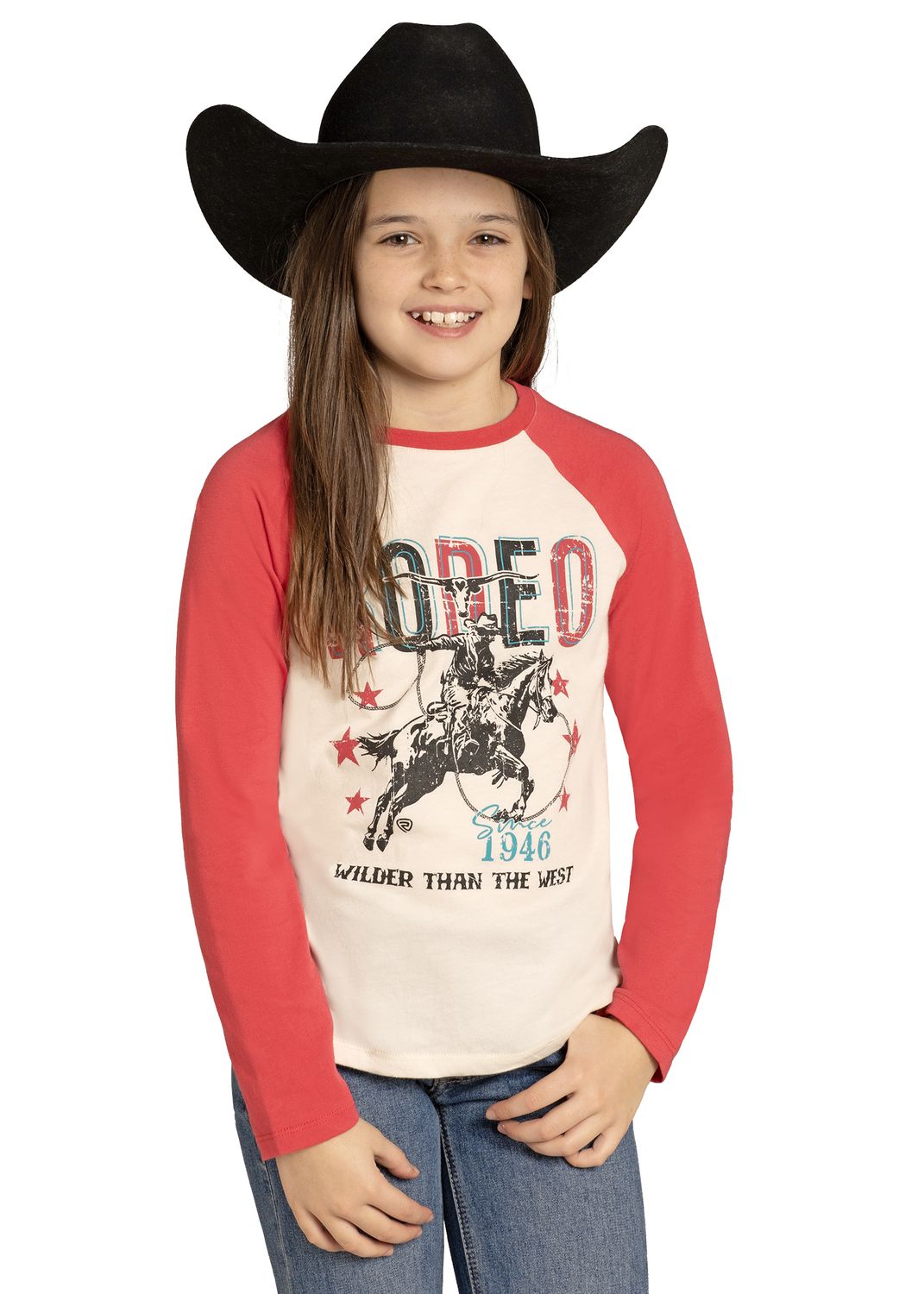 ROCK &amp; ROLL RAGLAN SLEEVE TOP