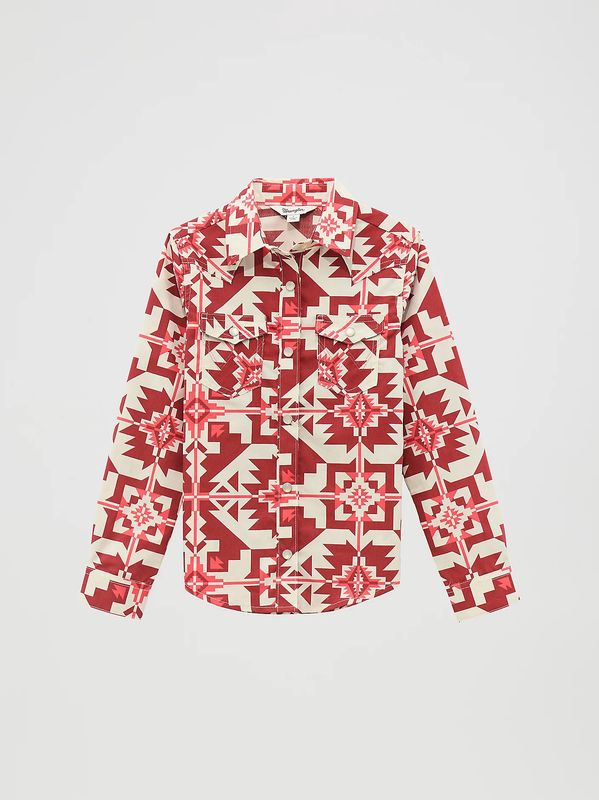 WRANGLER GEO WESTERN SNAP SHIRT
