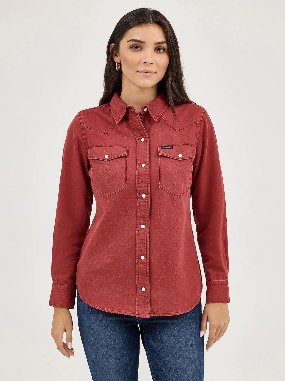 WRANGLER COLORWASH SLIM WESTERN SNAP SHIRT