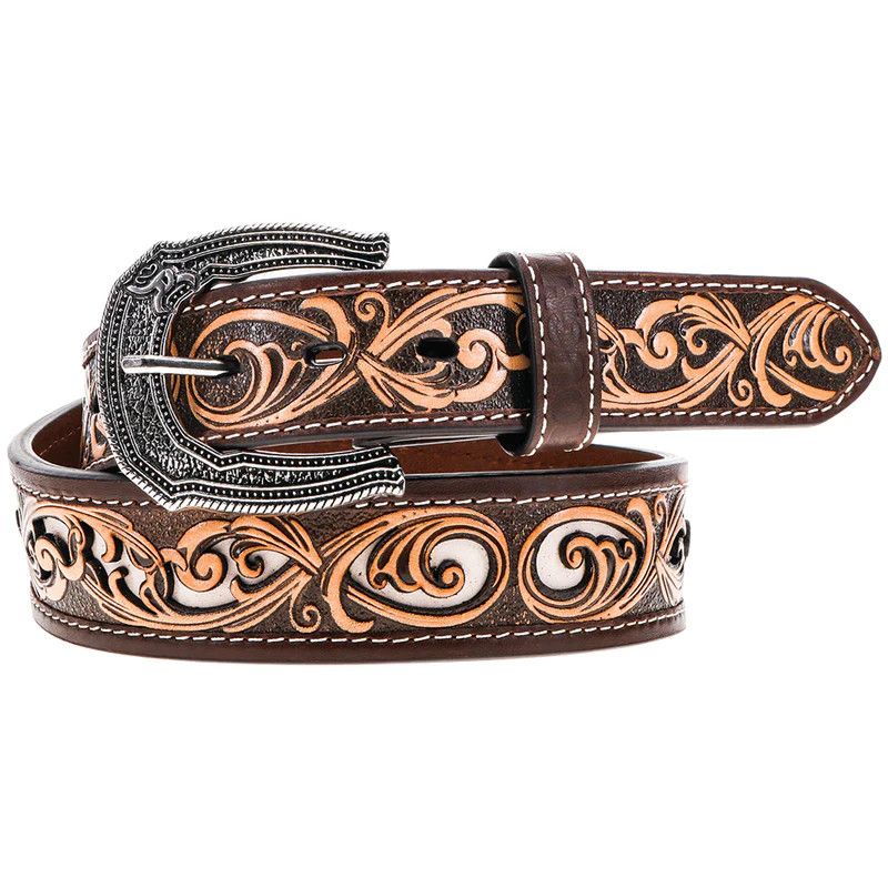 HOOEY &quot;CHEATAM&quot; HAND TOOLED BELT