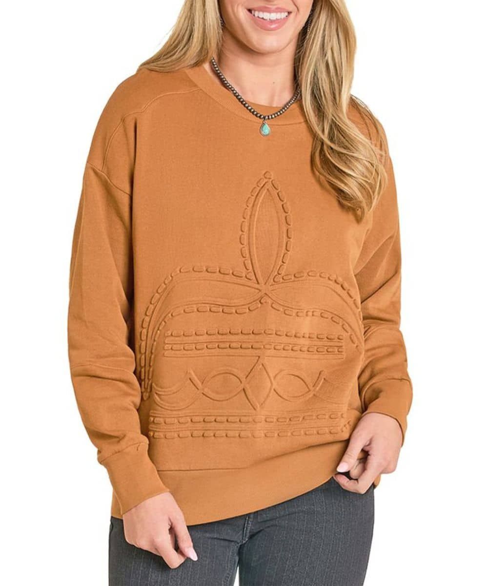 PANHANDLE SLIM BOOT STITCH SWEATER