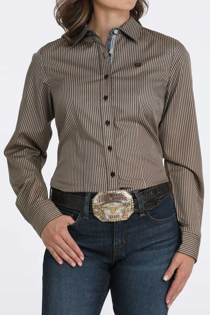 CINCH STRIPE BUTTON DOWN WESTERN SHIRT