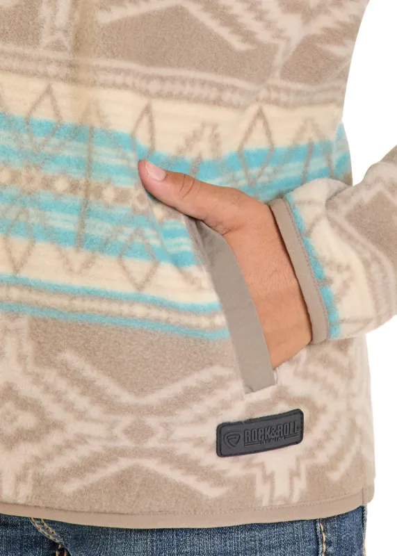 ROCK &amp; ROLL AZTEC FLEECE PULLOVER