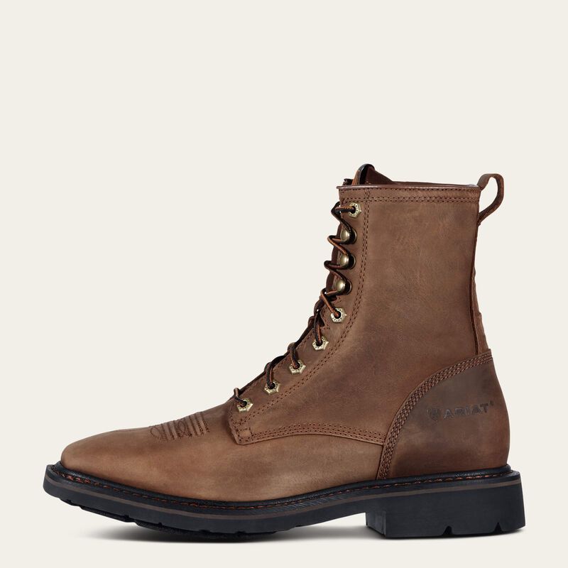 ARIAT CASCADE 8" WIDE SQUARE TOE WORK BOOT