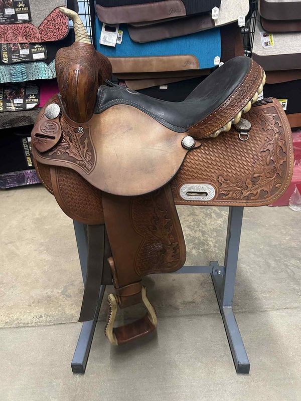 14.5" Used Rocking R Barrel Saddle