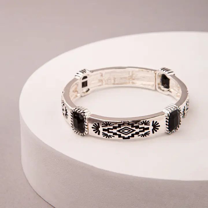 WESTERN AZTEC PICTOGRAPH BRACELET