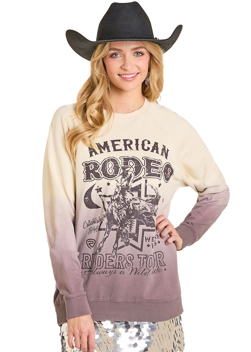 BW91T07963 ROCK &amp; ROLL AMERICAN RODEO SWEATSHIRT