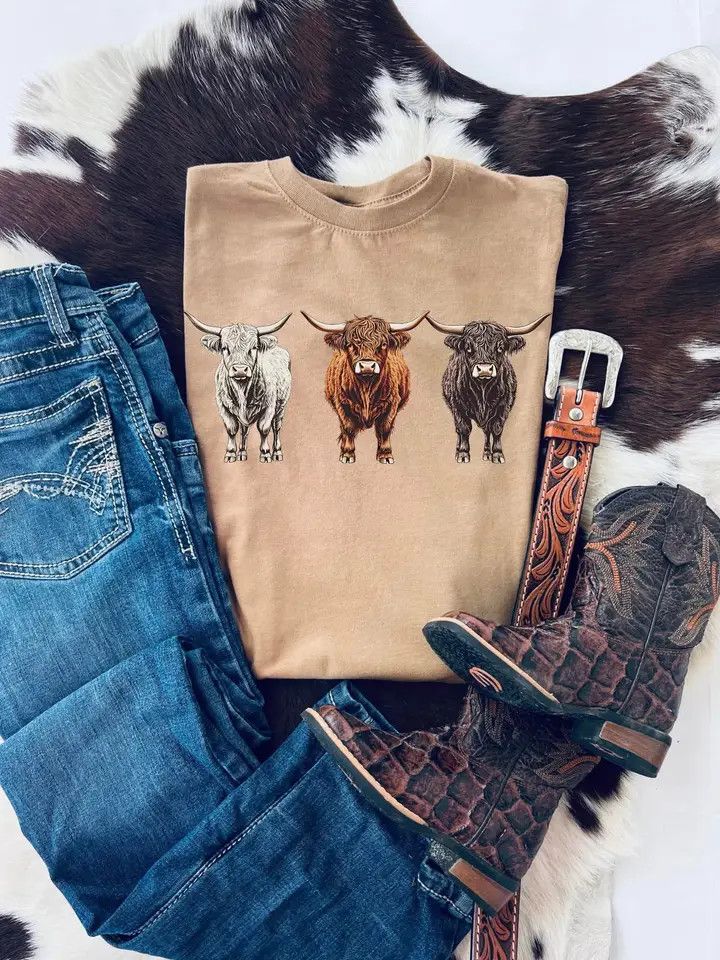 HIGHLAND COWS TEE