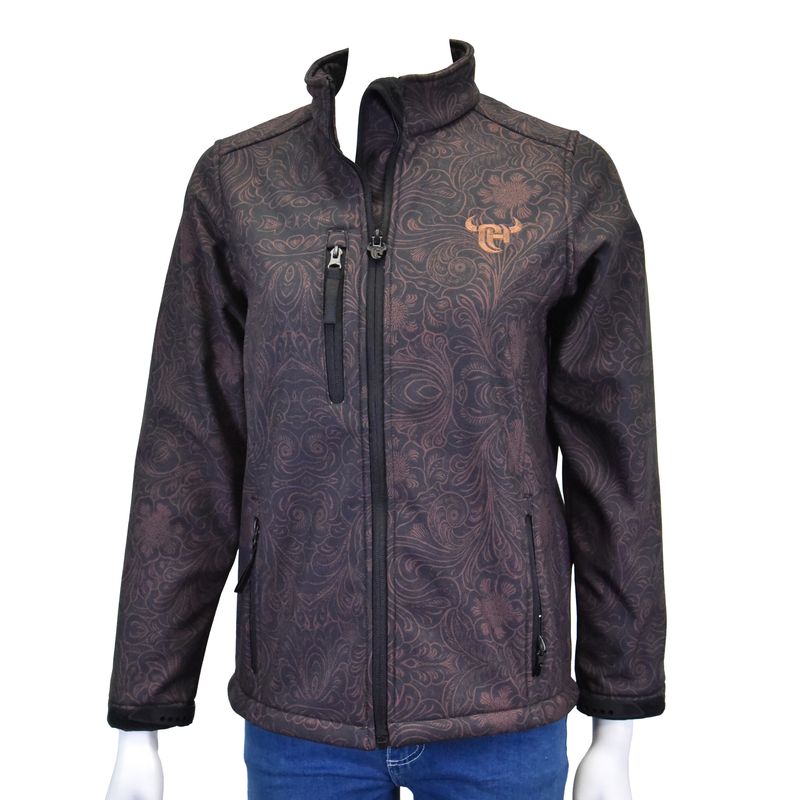 COWGIRL HARDWARE FLORAL POLYSHELL JACKET