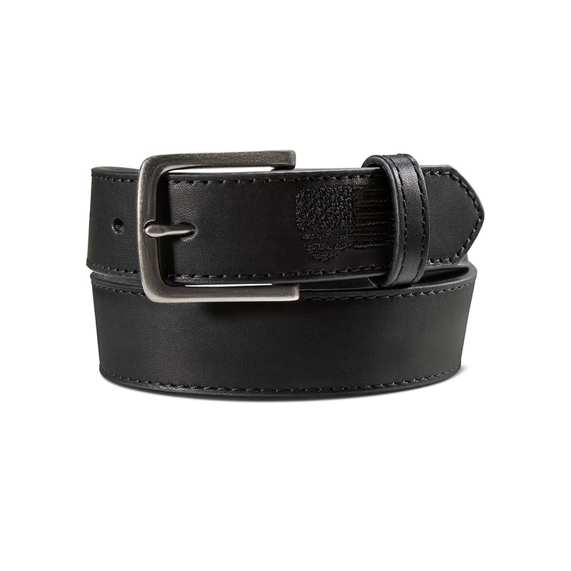 ARIAT 1 1/4&quot; STITCH USA FLAG SHIELD BELT