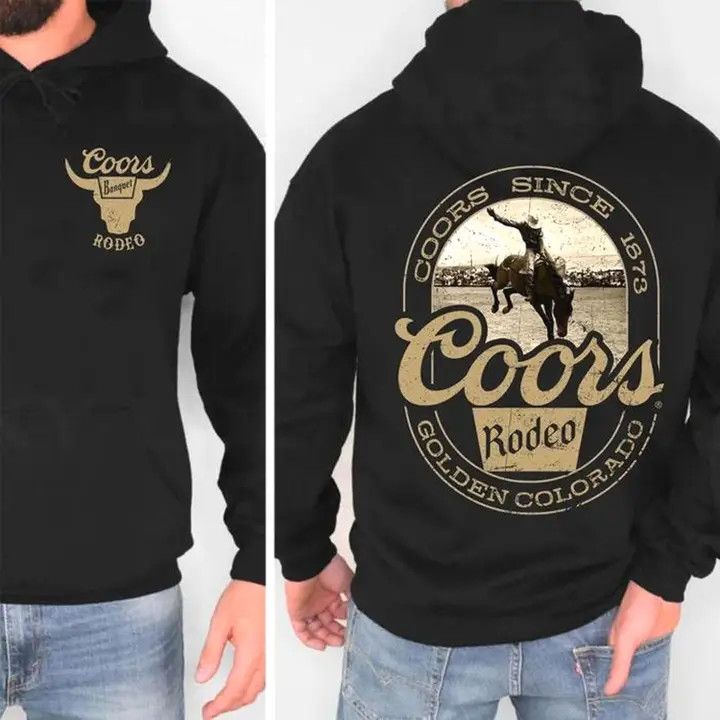 COORS BANQUET COWBOY WESTERN RODEO HOODIE