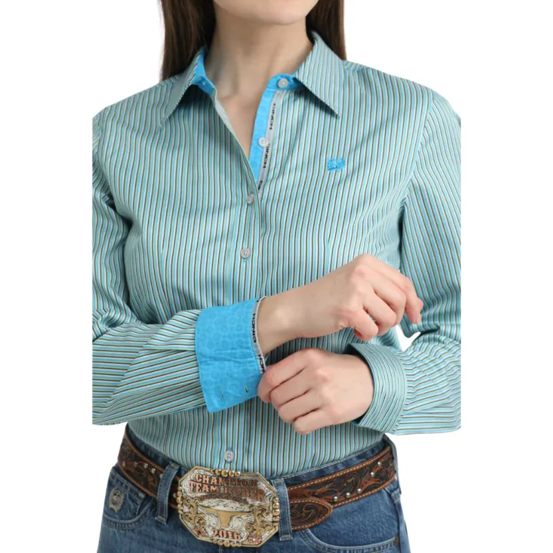 CINCH STRIPE BUTTON DOWN SHIRT