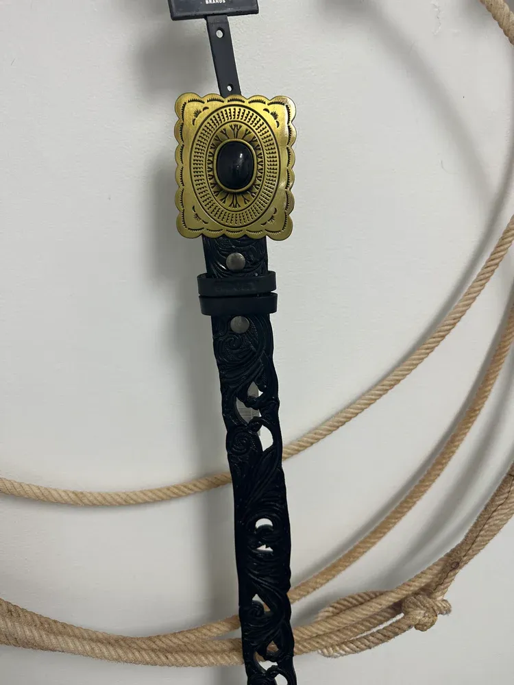 HOOEY "ROGUE" HAND-TOOLED BELT