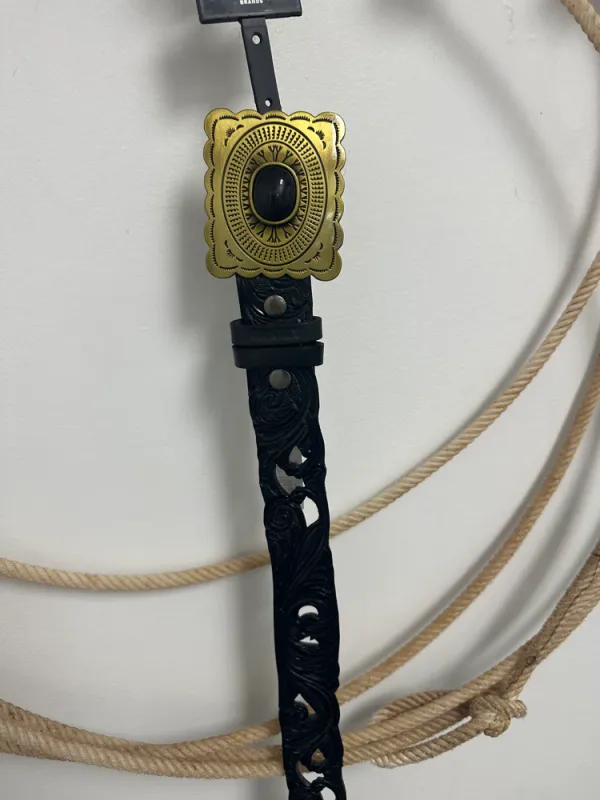 HOOEY "ROGUE" HAND-TOOLED BELT