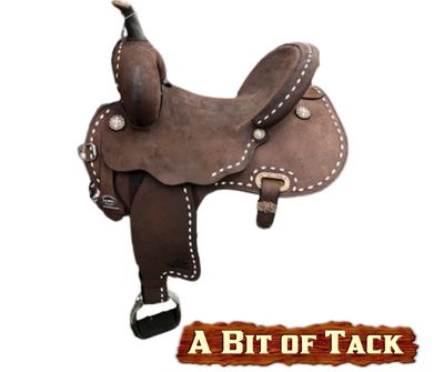 14.5" Circle Y Josey Go Round Barrel Saddle Wide Fit