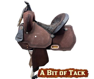 14" Circle Y Lindale Barrel Saddle - Wide Fit