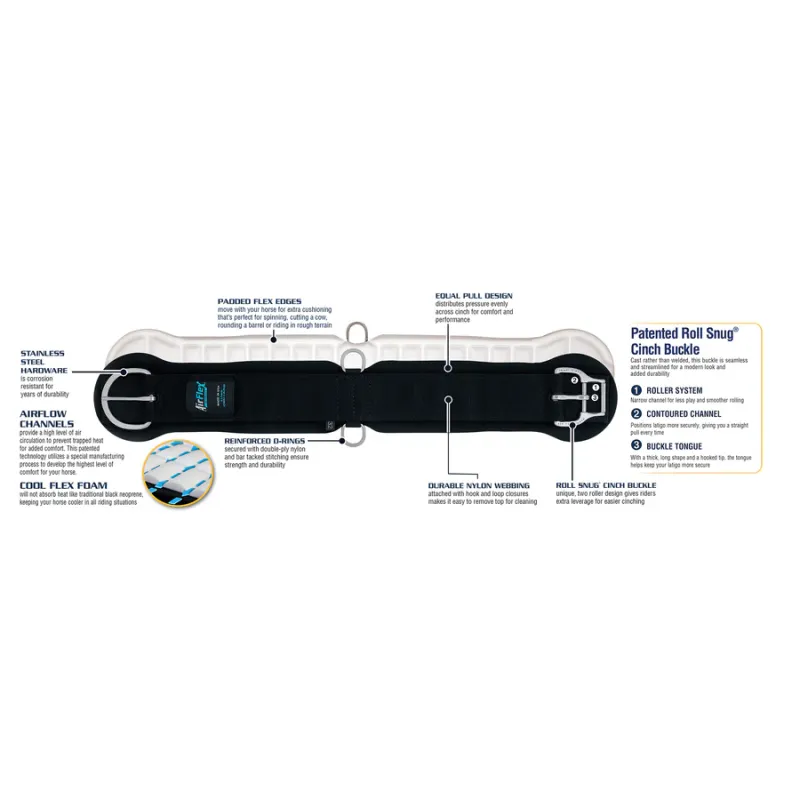 WEAVER AIRFLEX CINCH WITH ROLL SNUG BUCKLE