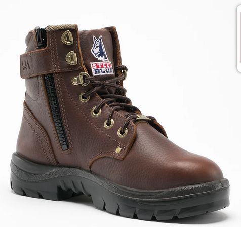 STEEL BLUE ARGYLE ZIP ELECTRICAL HAZARD SAFETY BOOT