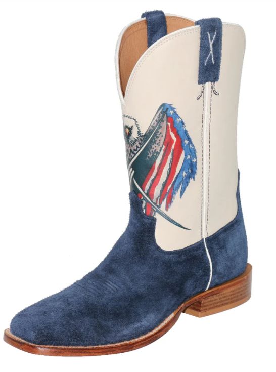 TWISTED X 12" TECH X NAVY &amp; RED, WHITE &amp; BLUE BOOT