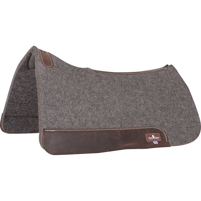 CLASSIC EQUINE 100% WOOL FELT CONTOURED PAD. 3/4"-INCH