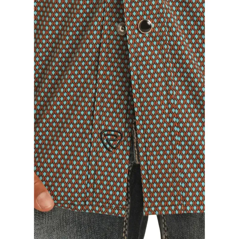ROCK &amp; ROLL HORSESHOE SNAP PRINT SHIRT