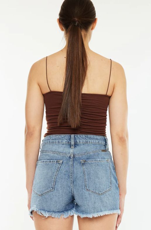 KANCAN IVANNA ULTRA HIGH RISE MOM SHORTS MEDIUM