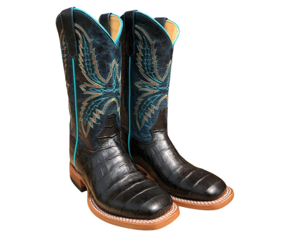 MACIE BEAN CAIMAN BELLY WESTERN BOOT