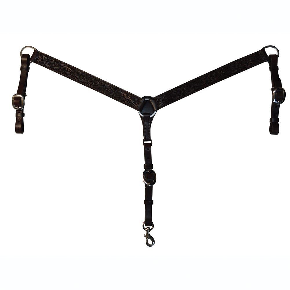 CIRCLE Y STRAIGHT FLORAL BREAST COLLAR