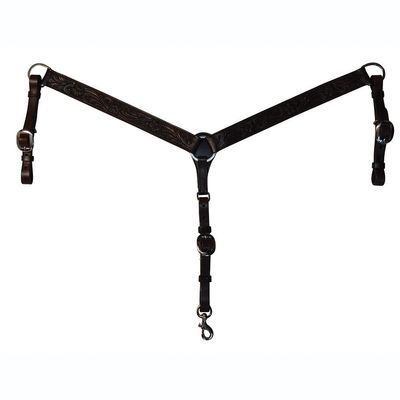 CIRCLE Y STRAIGHT FLORAL BREAST COLLAR