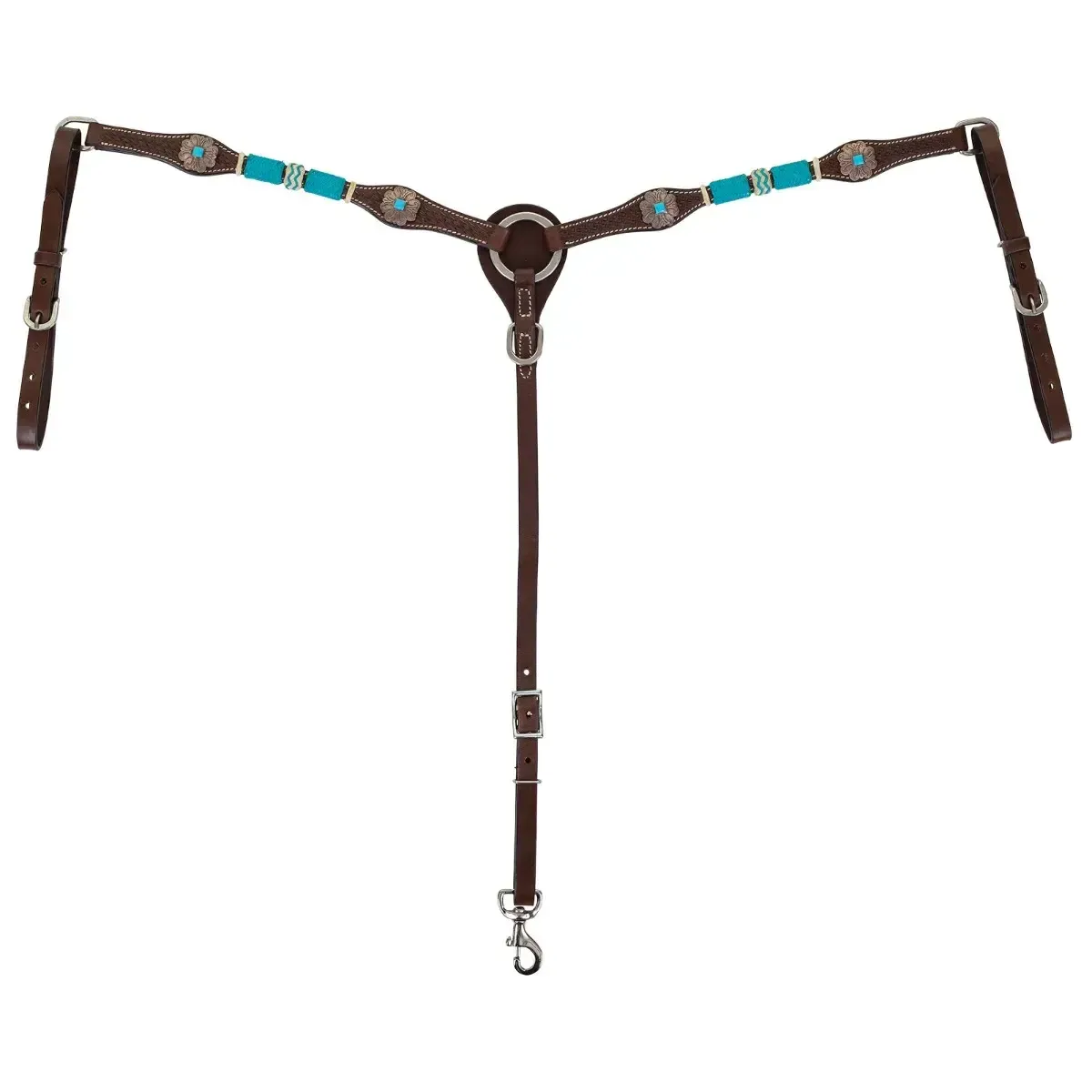 CIRCLE Y TURQUOISE ROUNDUP BREAST COLLAR