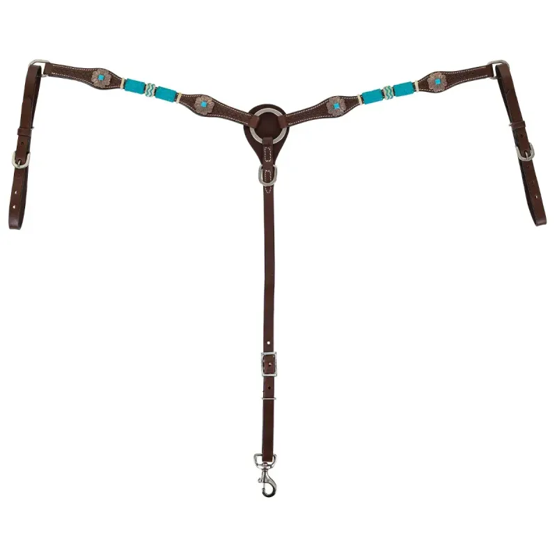 CIRCLE Y TURQUOISE ROUNDUP BREAST COLLAR