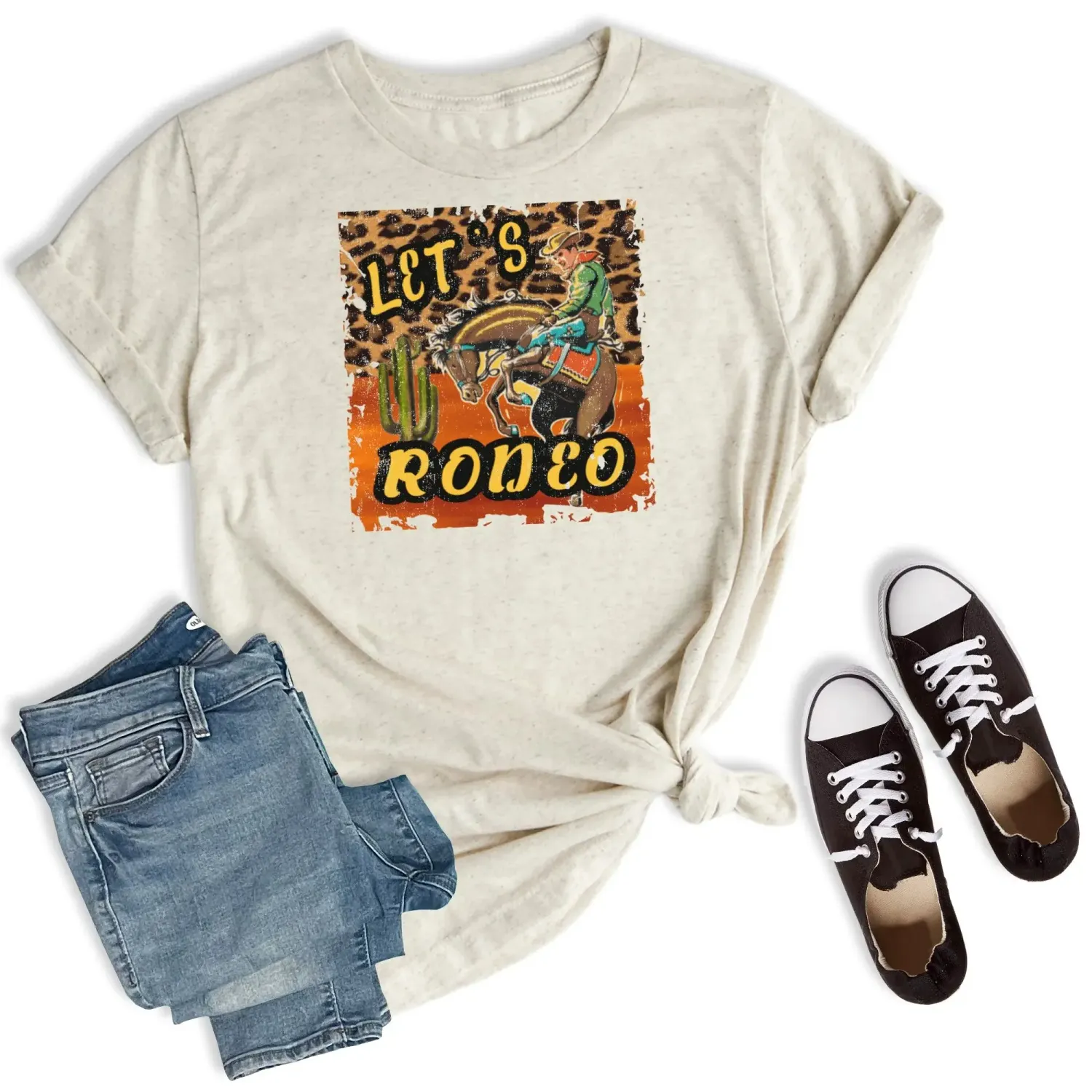 RETRO LETS RODEO TEE