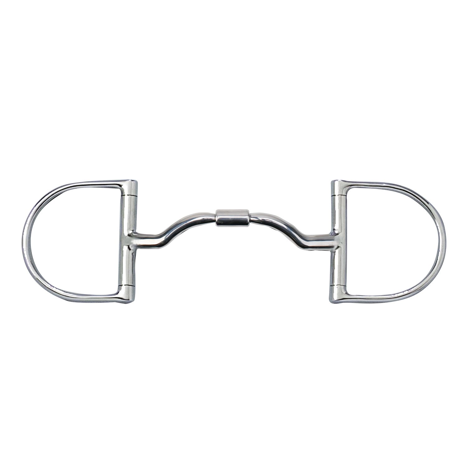 MYLER BIT'S 3 3/8" MEDIUM ENGLISH DEE W/OUT HOOKS &amp; WIDE LOW PORTED BARREL