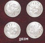MAGNET ARENA TAG HOLDER ROUND ENGRAVED SILVER