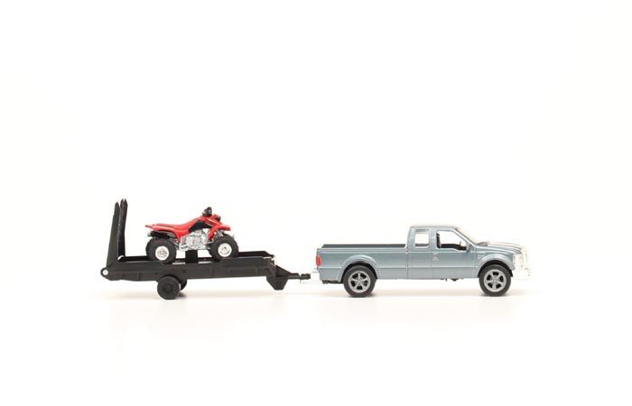 RODEO TRUCK AND 4 WHEELER TRAILER