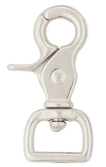 NICKEL PLATED SQUARE SCISSOR SNAP 5/8"