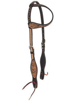 CIRCLE Y ONE EAR BLOOMING WILD HEADSTALL