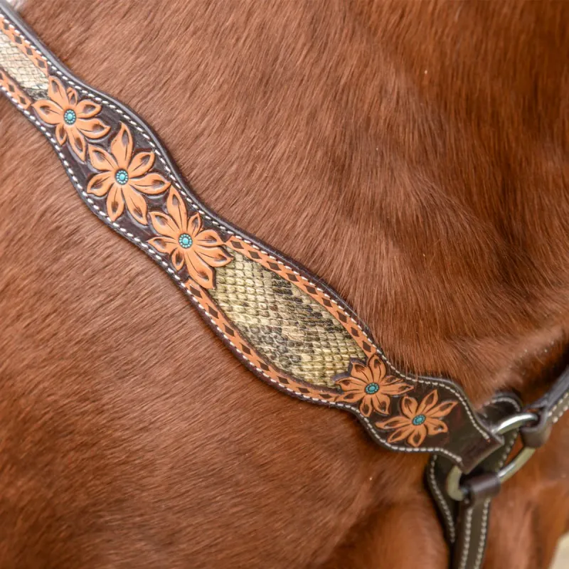 CIRCLE Y PYTHON PASS BREAST COLLAR