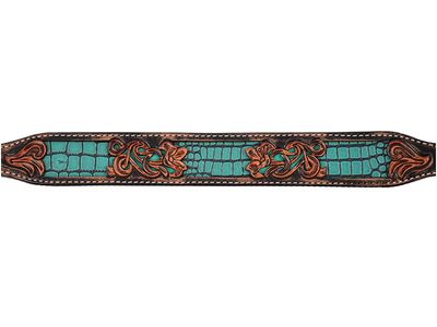 CIRCLE Y TURQUOISE GATOR PONY BREASTCOLLAR