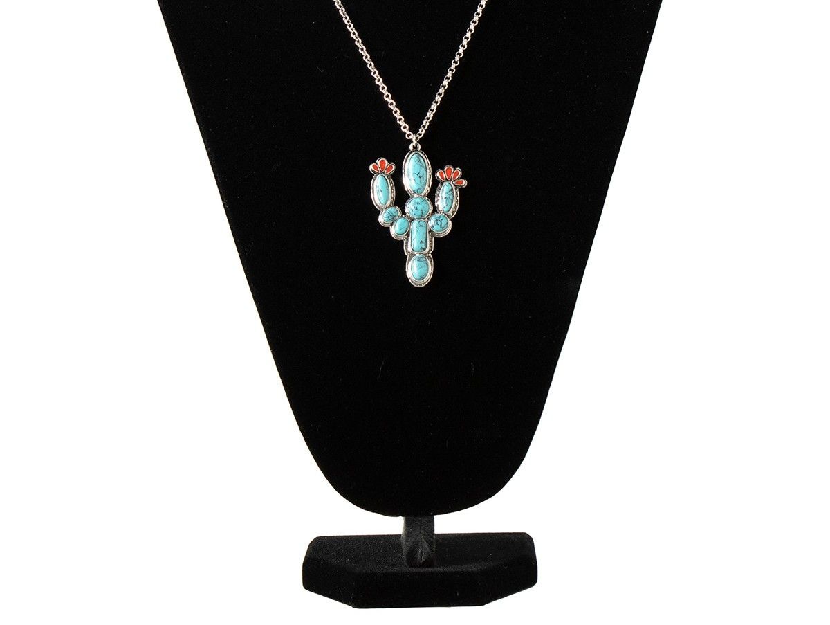 SILVER STRIKE PRICKLY PEAR NECKLACE