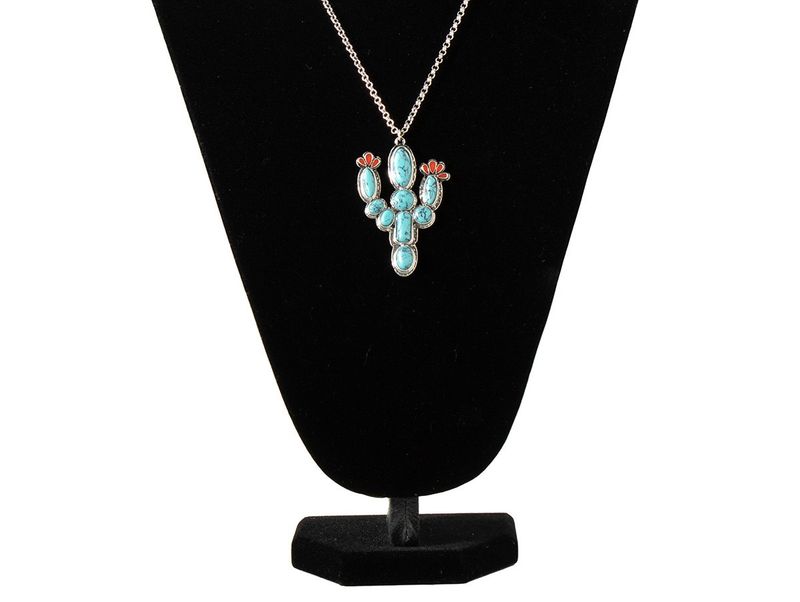 SILVER STRIKE PRICKLY PEAR NECKLACE