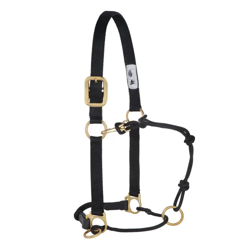 WEAVER HORSEMAN'S HALTER WITH SIDE RING